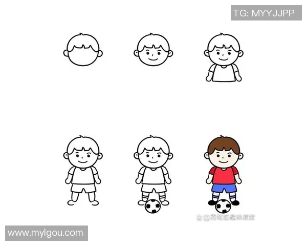 小学生足球简笔画教程轻松学会绘制可爱足球人物与场景