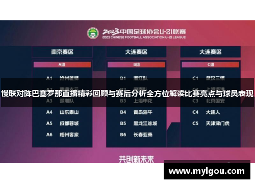 慢联对阵巴塞罗那直播精彩回顾与赛后分析全方位解读比赛亮点与球员表现